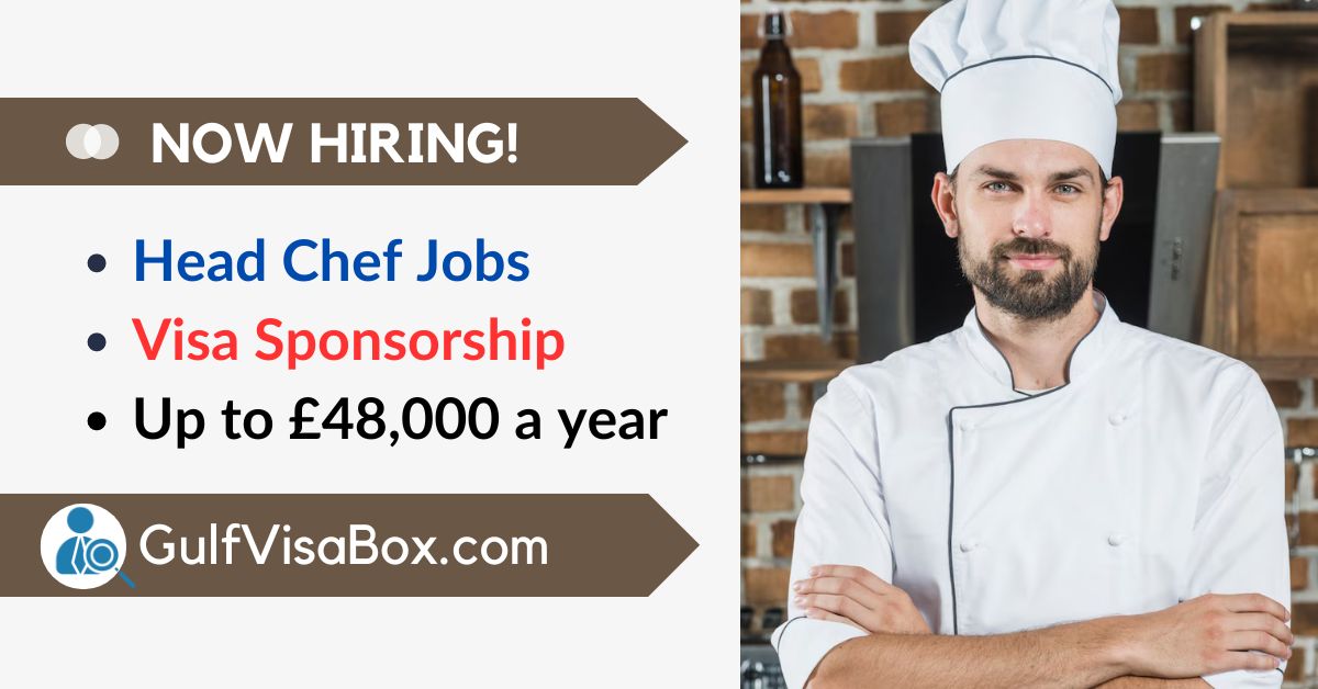 Head Chef Jobs in the UK with Visa Sponsorship